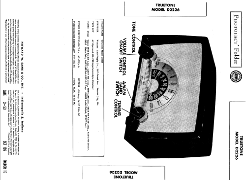 D2226 Truetone ; Western Auto Supply (ID = 547622) Radio