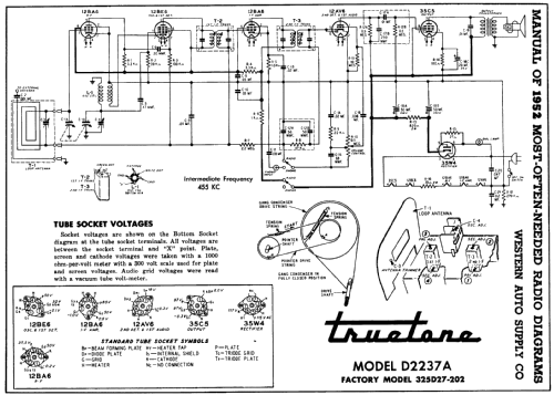 Truetone D2237A ; Western Auto Supply (ID = 157844) Radio