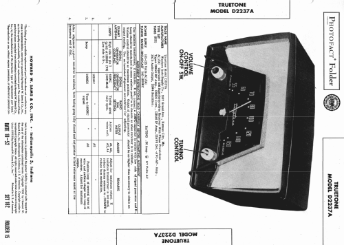 Truetone D2237A ; Western Auto Supply (ID = 984458) Radio