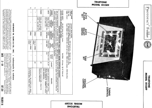 D2389 Truetone ; Western Auto Supply (ID = 547809) Radio