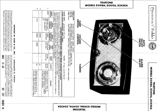 D2419A Truetone ; Western Auto Supply (ID = 577111) Radio