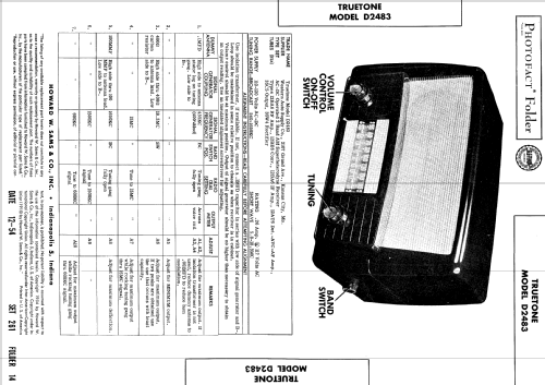 D2483 Truetone ; Western Auto Supply (ID = 547915) Radio