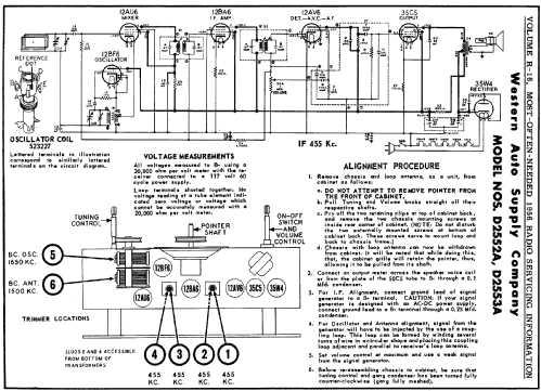 D2553A Truetone ; Western Auto Supply (ID = 127393) Radio