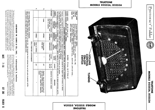 D2553A Truetone ; Western Auto Supply (ID = 577688) Radio