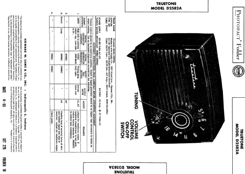 D2582A Truetone ; Western Auto Supply (ID = 547628) Radio