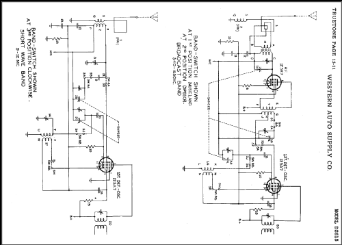 D2613 'Truetone' ; Western Auto Supply (ID = 488495) Radio