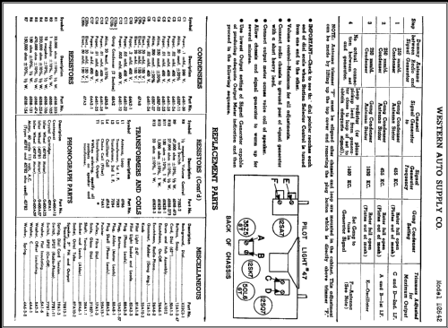 D2642 ; Western Auto Supply (ID = 414529) Radio