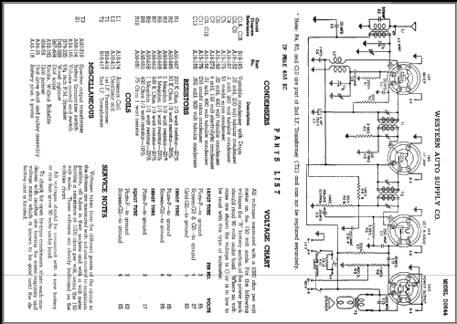 D2644 Truetone ; Western Auto Supply (ID = 447034) Radio