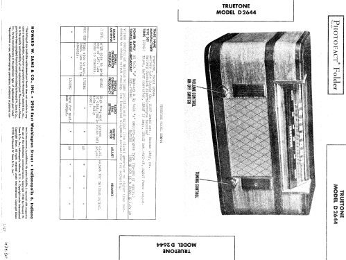 D2644 Truetone ; Western Auto Supply (ID = 594706) Radio