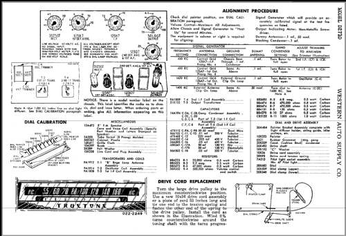 D2710 Truetone ; Western Auto Supply (ID = 368875) Radio