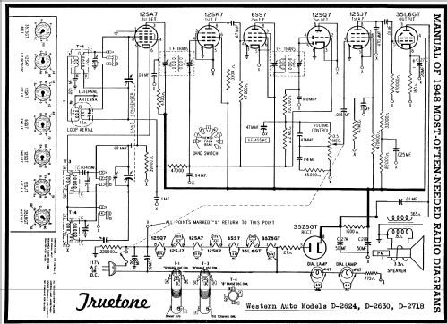 D2718 Truetone ; Western Auto Supply (ID = 92454) Radio