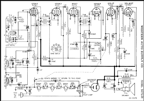 D2718B ; Western Auto Supply (ID = 315359) Radio