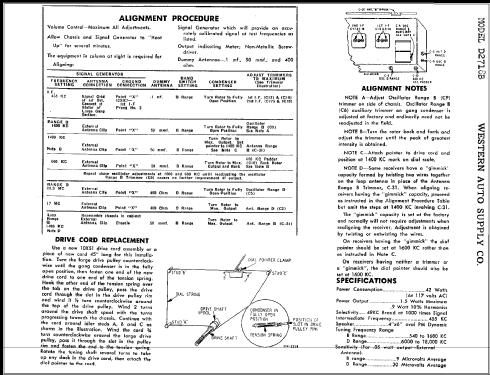 D2718B ; Western Auto Supply (ID = 315360) Radio