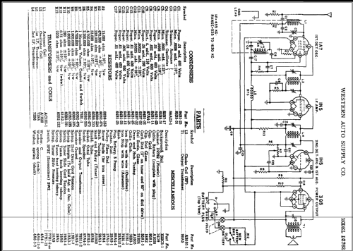 D2762 Truetone ; Western Auto Supply (ID = 368891) Radio