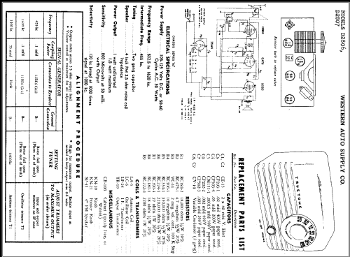 D2806 ; Western Auto Supply (ID = 315929) Radio