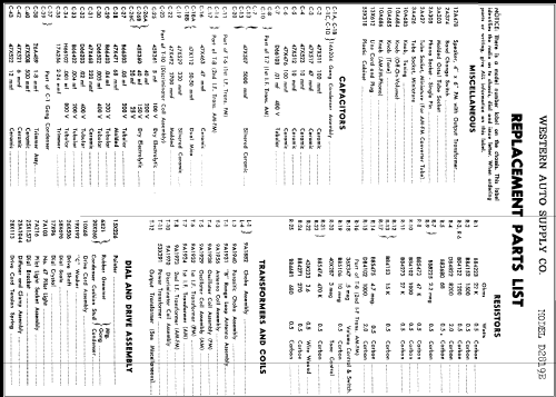 D2819E ; Western Auto Supply (ID = 316228) Radio