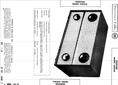 D2836A Truetone ; Western Auto Supply (ID = 547922) Radio