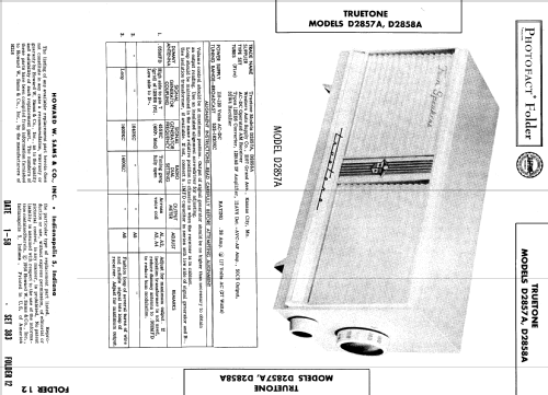 Truetone D2857A; Western Auto Supply (ID = 548219) Radio