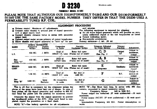 D3230 ; Western Auto Supply (ID = 768569) Radio