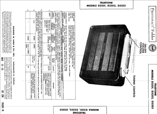 D3352 Truetone Ch= S-WE-9171C; Western Auto Supply (ID = 577132) Radio