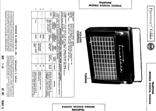 D3503A Truetone ; Western Auto Supply (ID = 547814) Radio