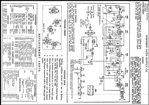 D3630 ; Western Auto Supply (ID = 316589) Radio