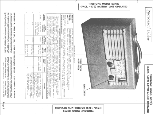 D3722 Fact. #472; Western Auto Supply (ID = 1437698) Radio