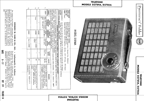 D3785A Truetone ; Western Auto Supply (ID = 548242) Radio