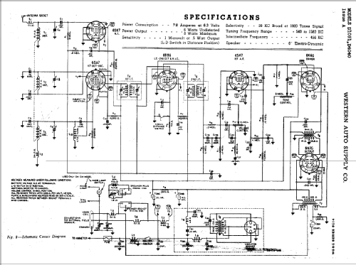 D4040 Truetone ; Western Auto Supply (ID = 762039) Car Radio