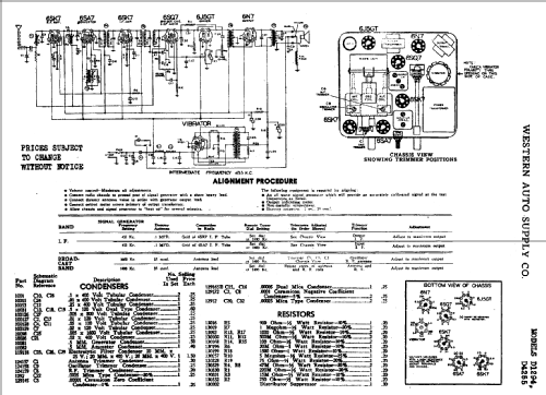 D4255 ; Western Auto Supply (ID = 769059) Car Radio