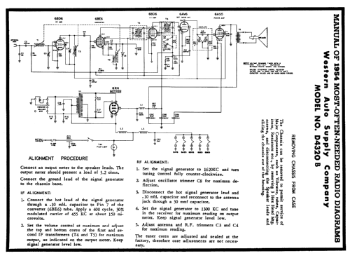 D4320B Truetone ; Western Auto Supply (ID = 187668) Car Radio