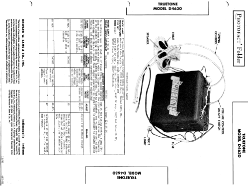 D4630 Truetone ; Western Auto Supply (ID = 575034) Car Radio