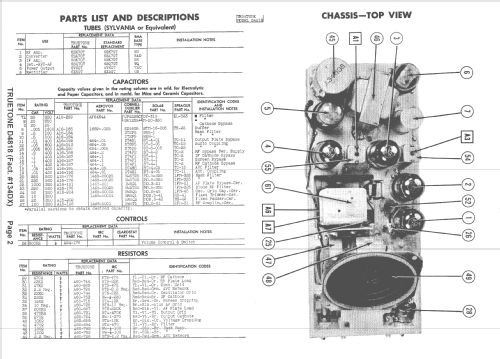 D4818 134DX; Western Auto Supply (ID = 1397475) Car Radio