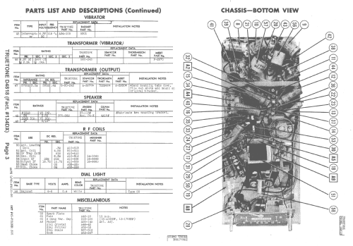 D4818 134DX; Western Auto Supply (ID = 1397476) Car Radio