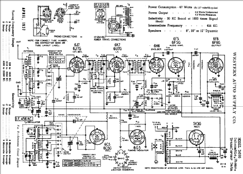 Truetone D-698 ; Western Auto Supply (ID = 754252) Radio