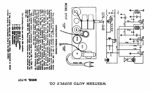 Pla-Mor D-707; Western Auto Supply (ID = 754483) Radio