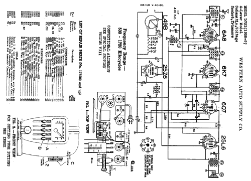 Truetone D731 Series A; Western Auto Supply (ID = 770052) Radio