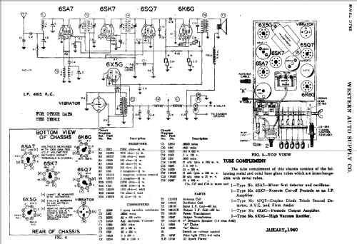 D746 ; Western Auto Supply (ID = 757664) Car Radio