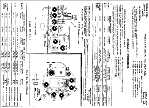 D941 ; Western Auto Supply (ID = 760567) Radio