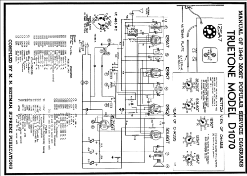 D-1070 Truetone ; Western Auto Supply (ID = 65808) Radio