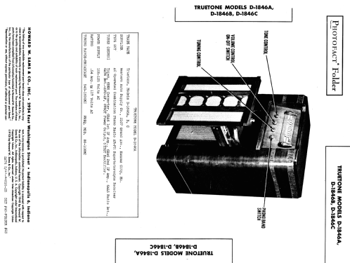 D-1846C Truetone ; Western Auto Supply (ID = 986048) Radio