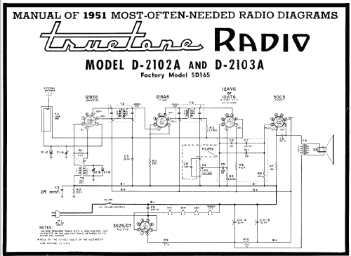 D2102A Truetone; Western Auto Supply (ID = 122739) Radio