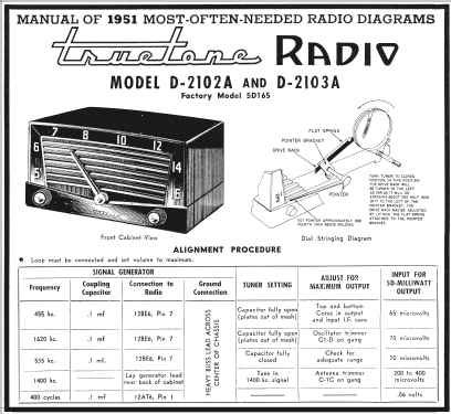 D2102A Truetone; Western Auto Supply (ID = 122745) Radio