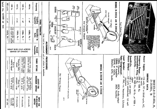 D2103 B ; Western Auto Supply (ID = 219319) Radio