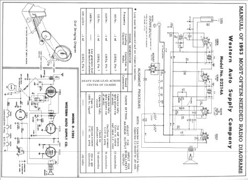 D-2205 ; Western Auto Supply (ID = 168125) Radio