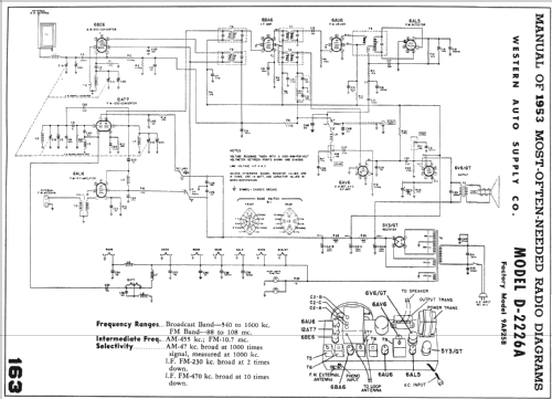 D-2226A ; Western Auto Supply (ID = 168152) Radio