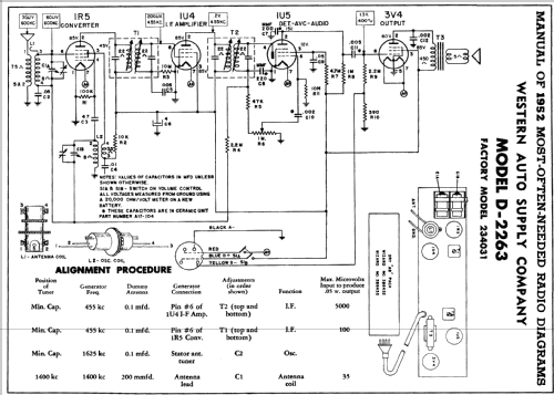 D-2263 ; Western Auto Supply (ID = 157845) Radio