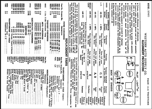 D-2620 Truetone ; Western Auto Supply (ID = 488520) Radio