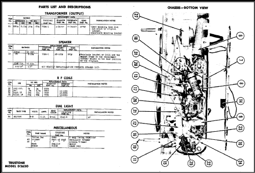 D-2620 Truetone ; Western Auto Supply (ID = 488523) Radio