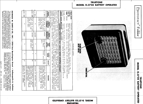 D-3720 Truetone ; Western Auto Supply (ID = 574944) Radio